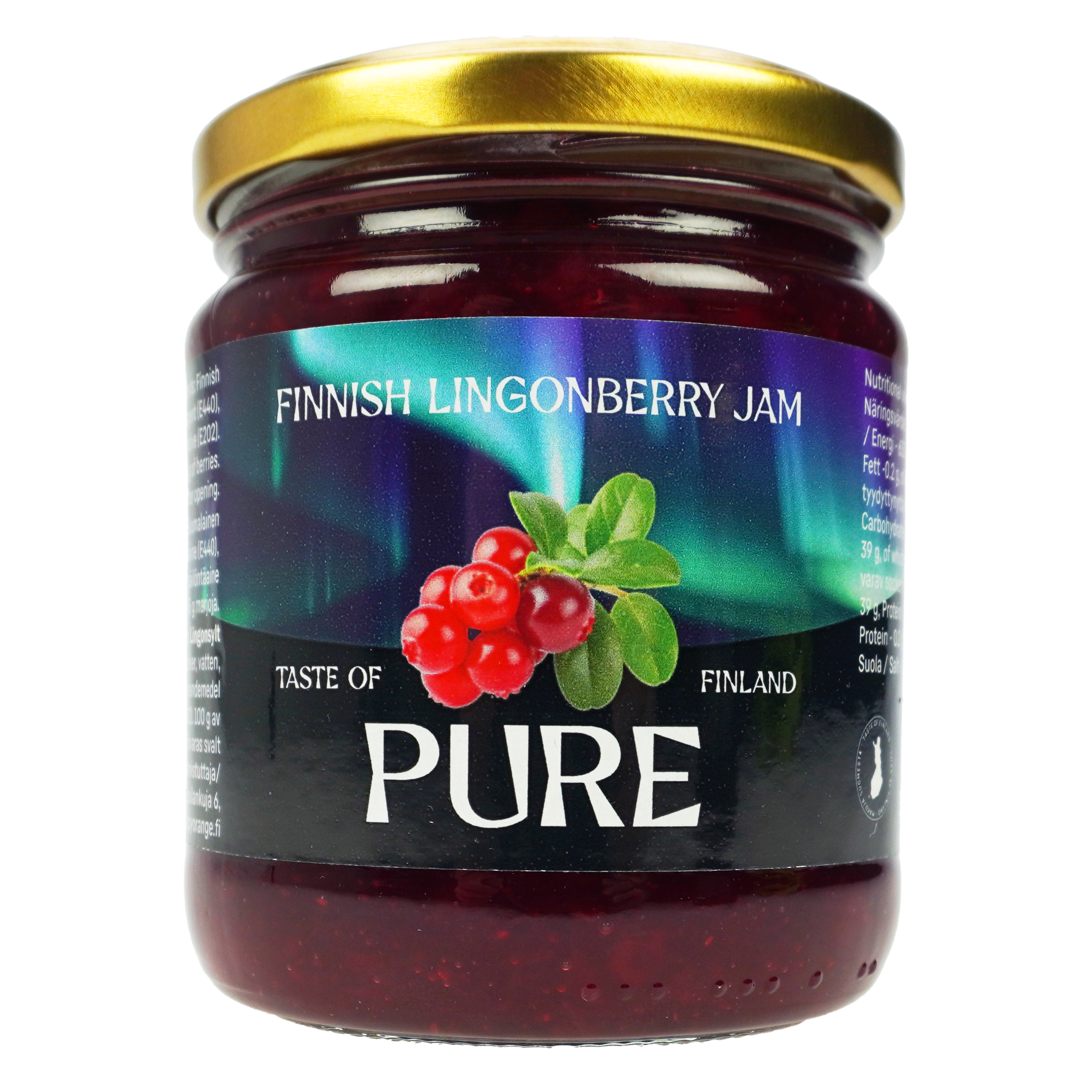 Pure Lingonberry Jam 310g, Berries 45%