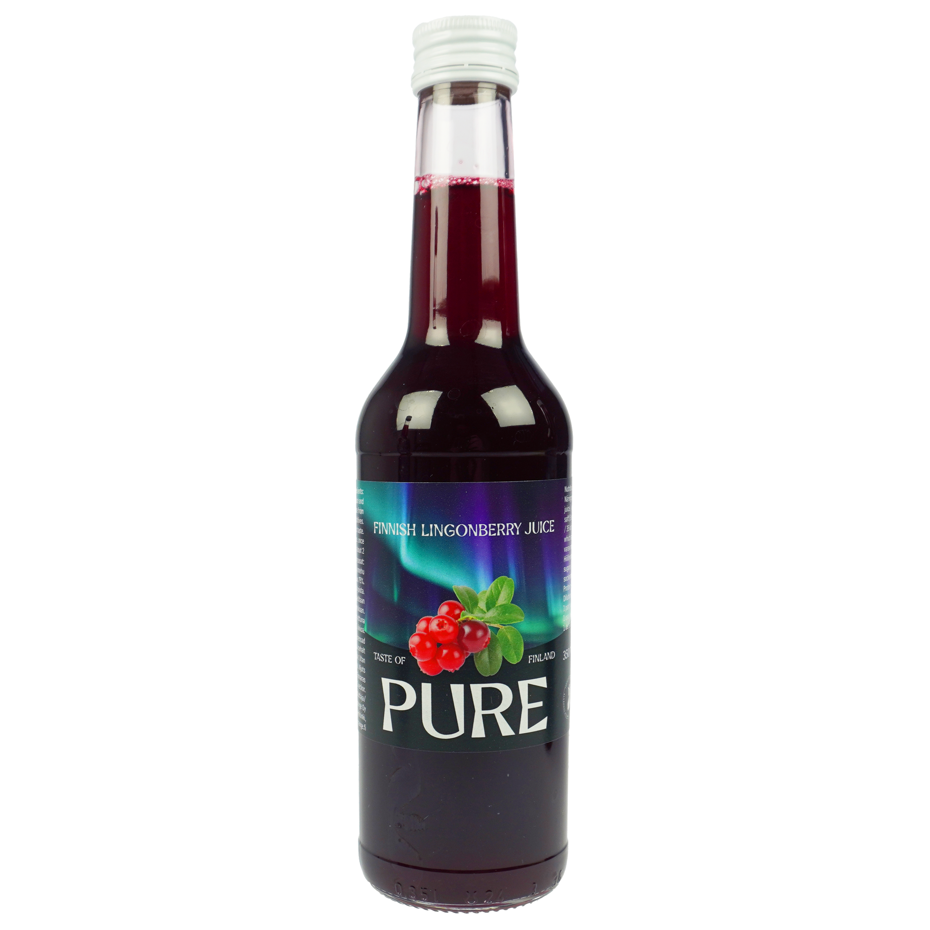 Pure Lingonberry Juice 350 ml, Berries 75%