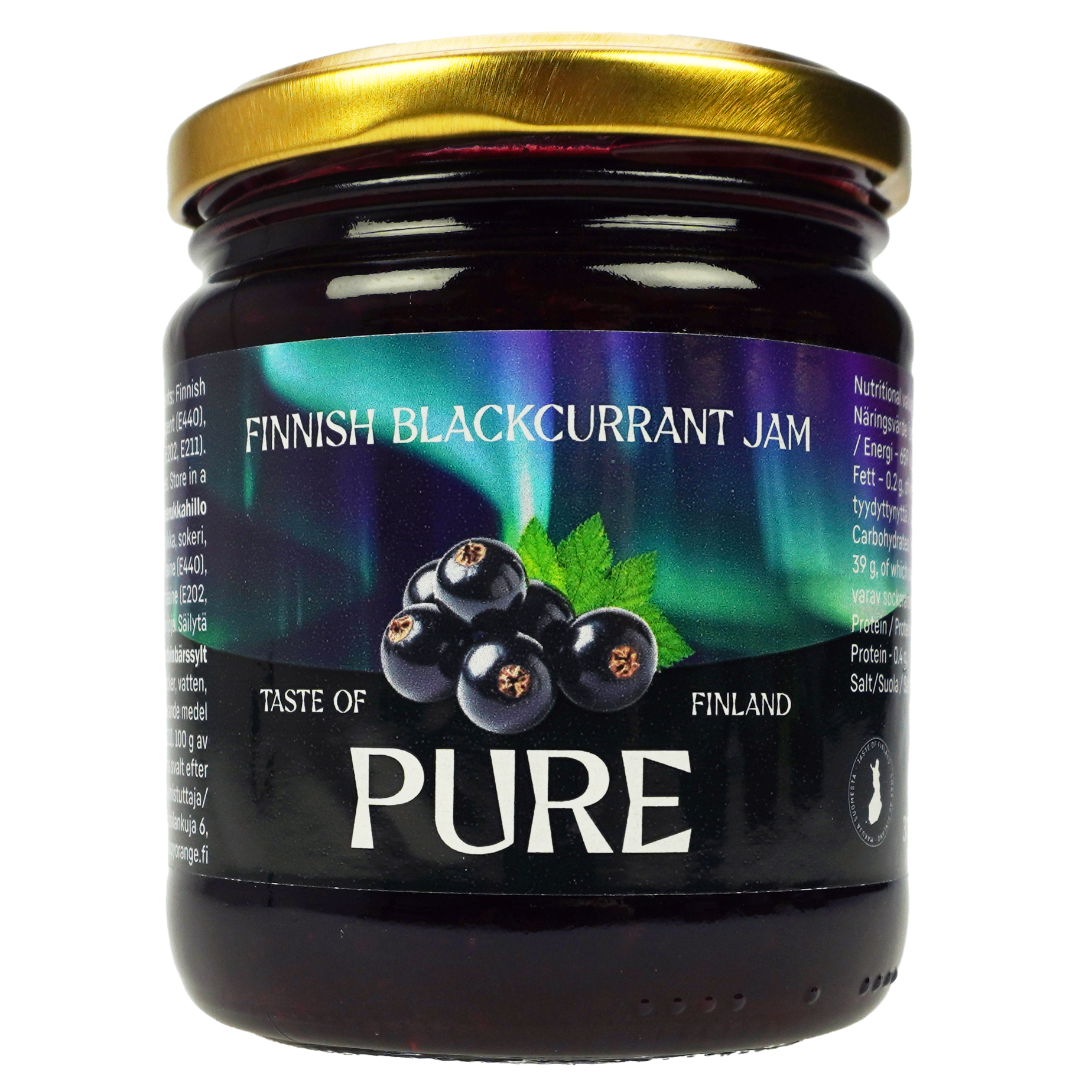 Pure Blackcurrant Jam 310g, Berries 40%