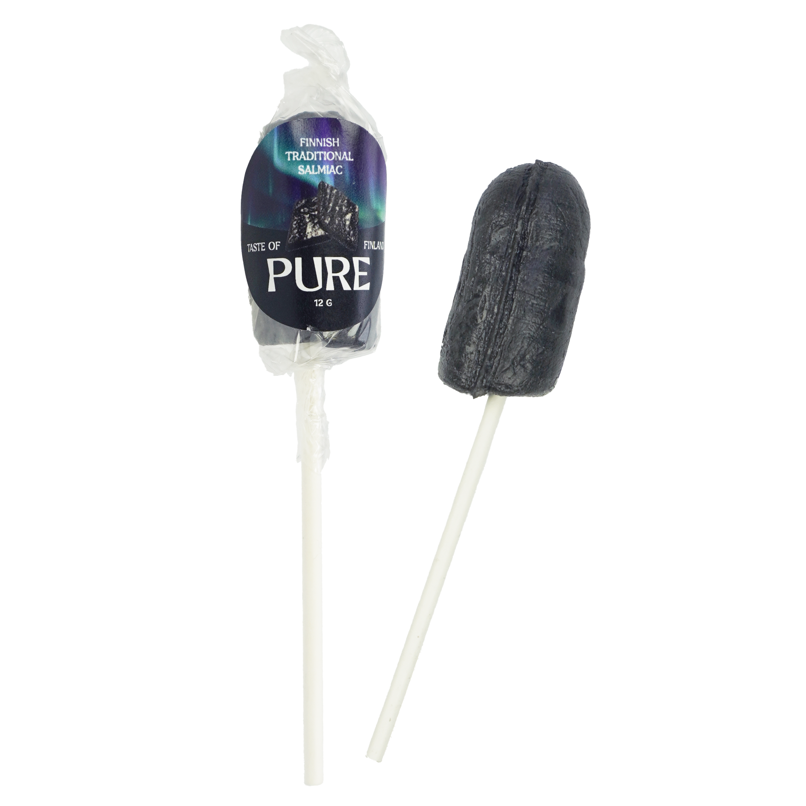 Pure Traditional Salmiac Lollipop 12g