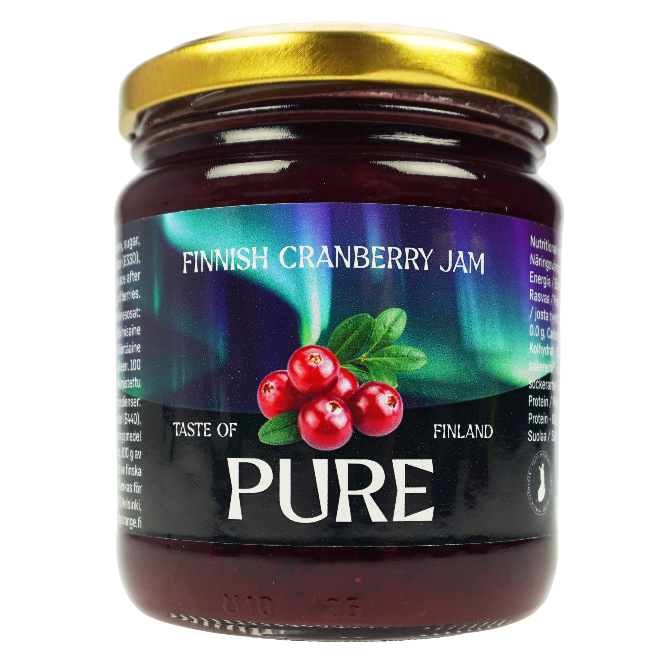 Pure Cranberry Jam 310g, Berries 35%