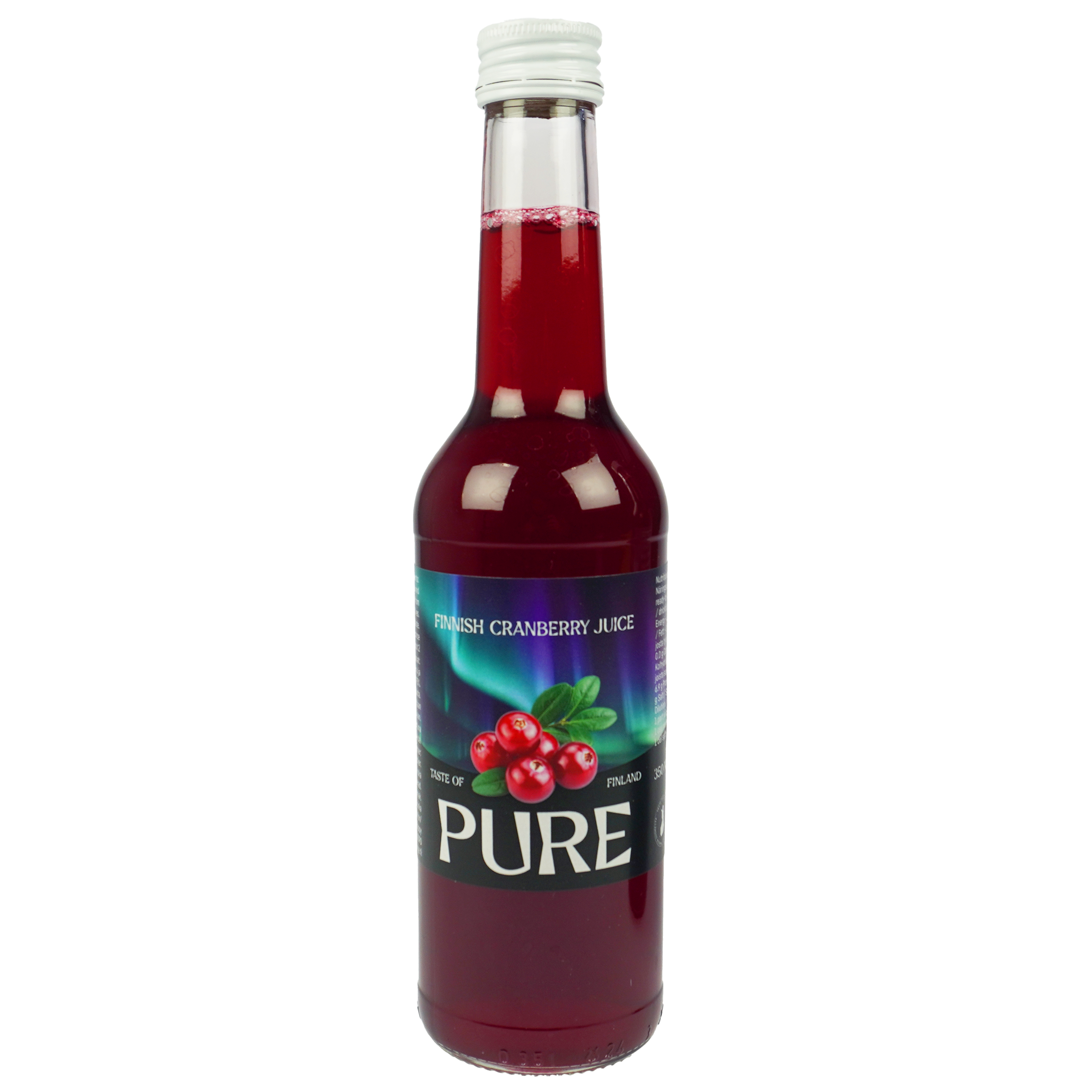 Pure Cranberry Juice 350 ml, Berries 75%