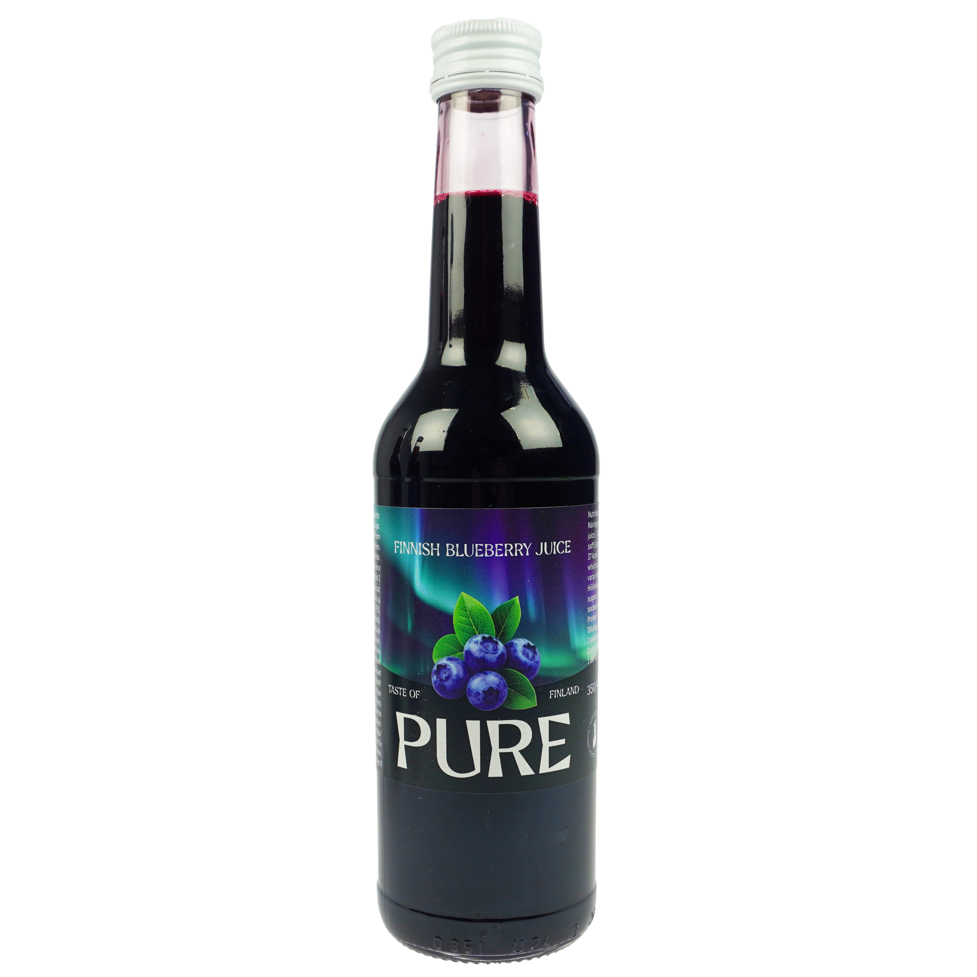 Pure Blueberry Juice 350 ml, Berries 75%